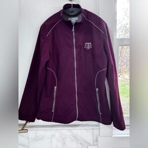 Cutter & Buck Texas A&M Aggies Jacket Women’s Large Maroon Full Zip NCAA